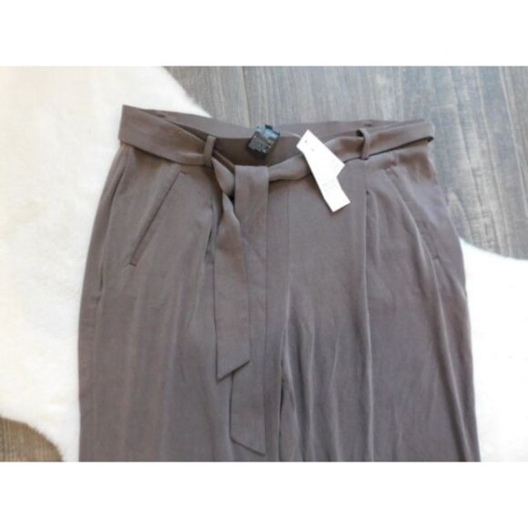 White House Black Market Jersey Pant Brown NEW size Large - Picture 3 of 6